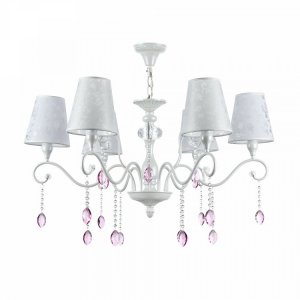Подвесная люстра жемчужного цвета FR2306-PL-06-W «Adelaide»