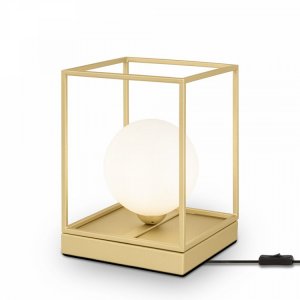 Настольная лампа шар в кубе «Trinity»