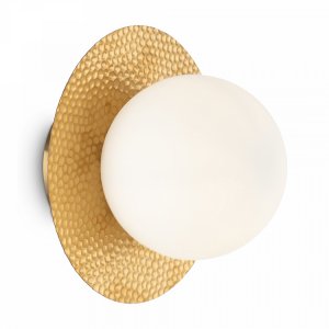 Бра шар с декоративной платиной золотого цвета «Camelia»
