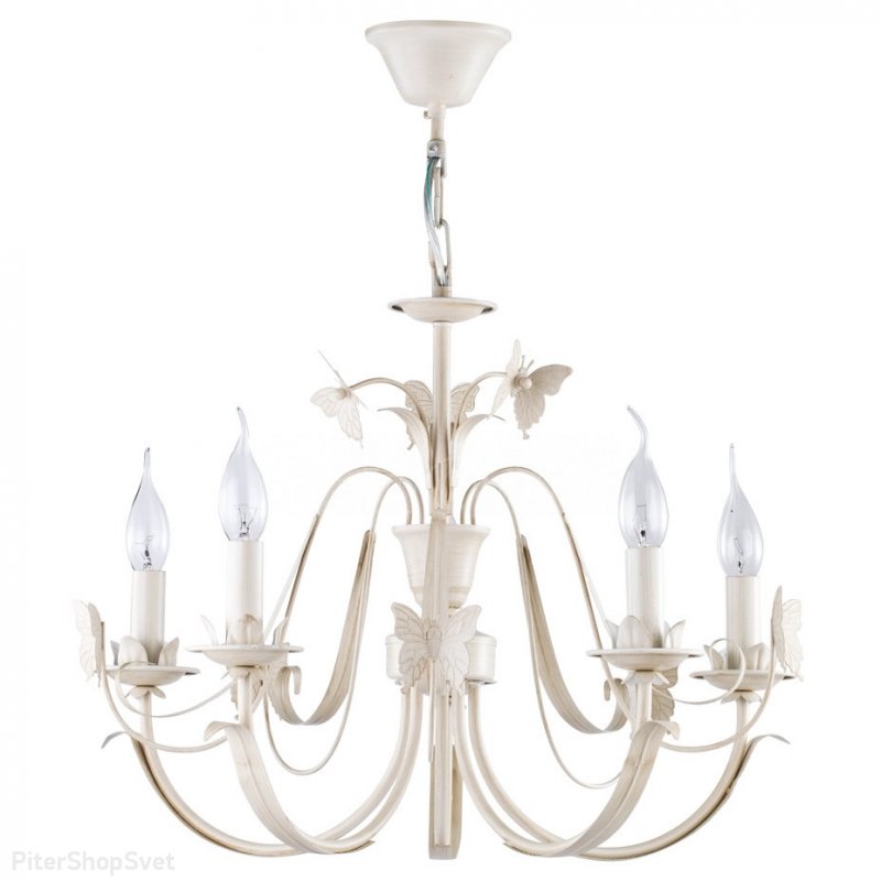 Подвесная люстра с бабочками «Farfalla» FR3043-PL-05-BG