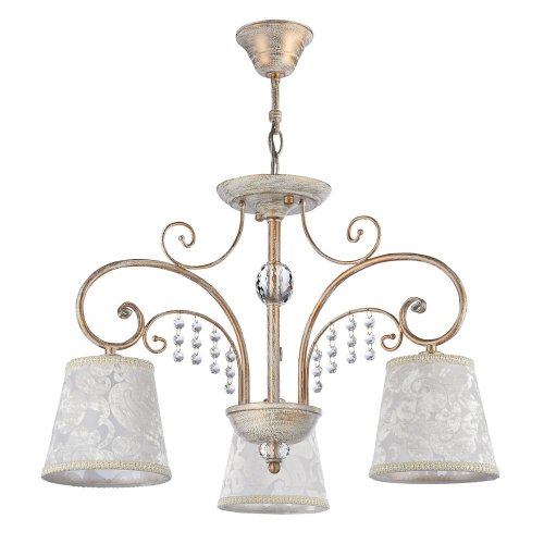 Трёхрожковая подвесная люстра «Lorette» FR2406-PL-03-WG