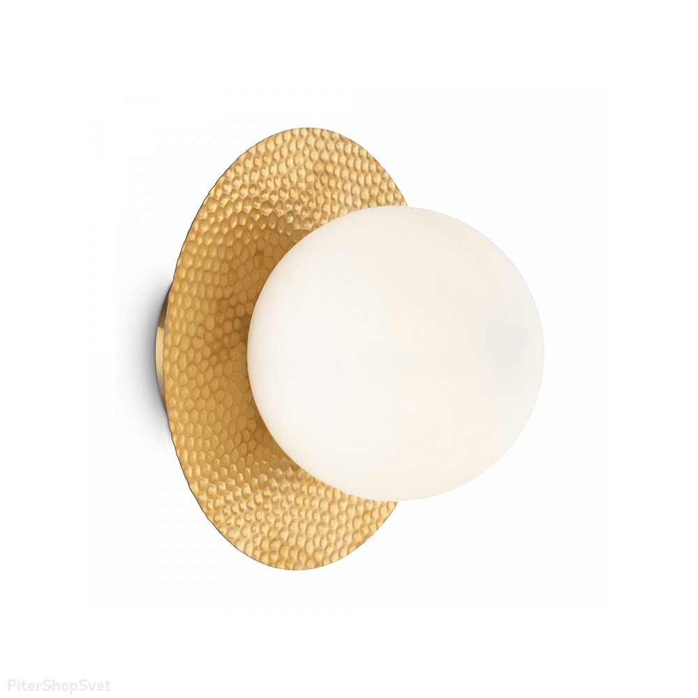 Бра шар с декоративной платиной золотого цвета «Camelia» FR5202WL-01BS