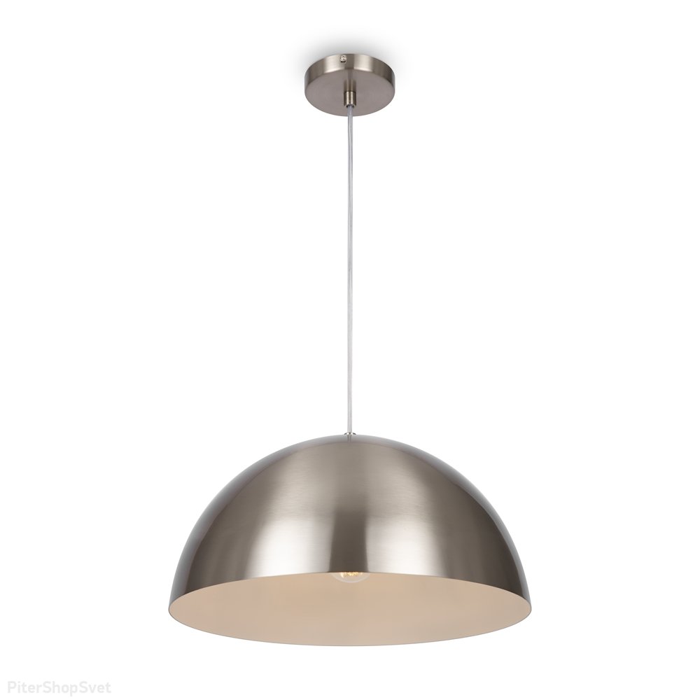 Купольный подвесной светильник из металла цвета никель «Eleon» FR5218PL-01N
