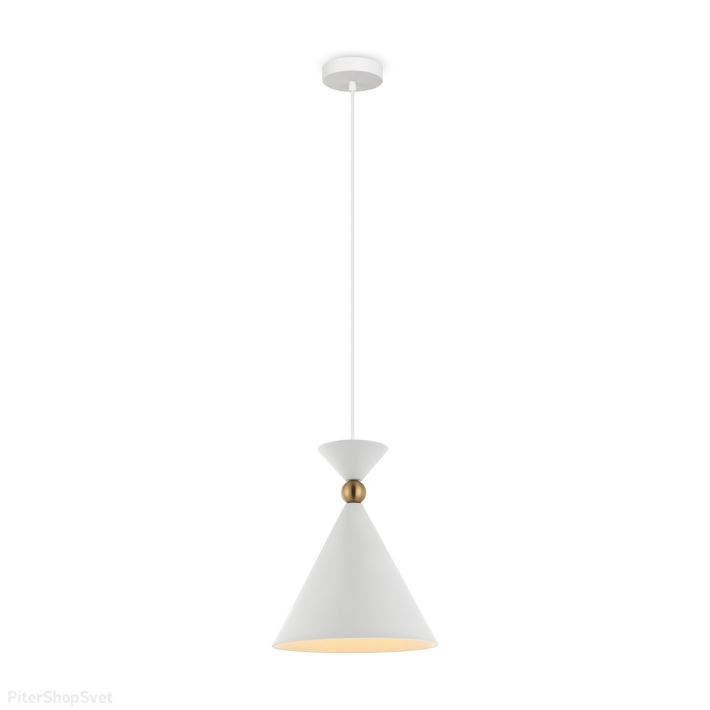 Белый подвесной светильник конус «Moth» FR5392PL-01W
