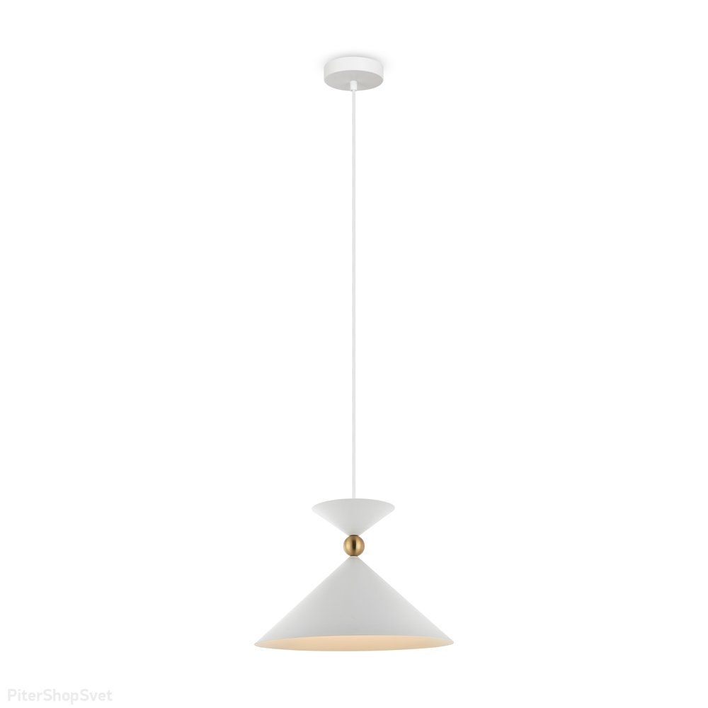 Белый подвесной светильник конус «Moth» FR5392PL-01W1