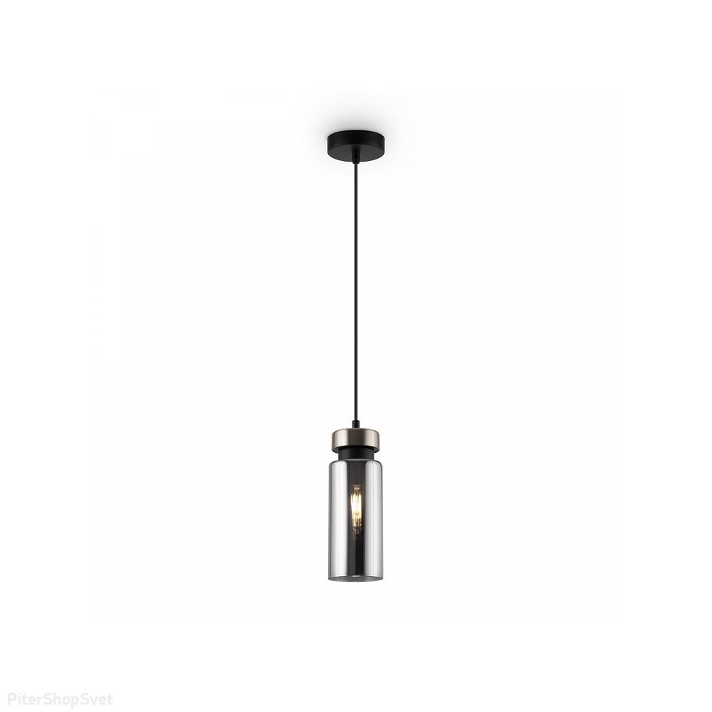 Подвесной светильник цвет никель с серым плафоном «Come» FR8011PL-01N