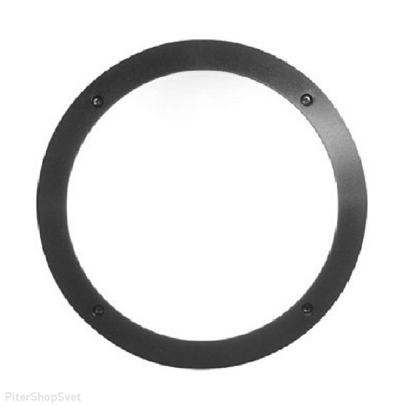 Круглый чёрный светильник с белым матовым рассеивателем «LUCIA» 1R3.000.000.AYE27