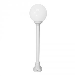 Белый столб с белым шаром высотой 100см «GLOBE 250 MIZAR»