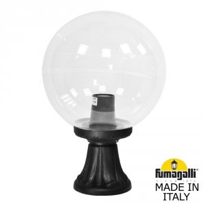 Прозрачный уличный фонарь с чёрным столбиком 0,45м «GLOBE 300 MINILOT»