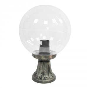 Прозрачный 30см шар на столбе цвета бронзы «GLOBE 300 MINILOT»
