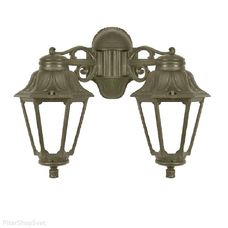 Двойной уличный настенный светильник «PORPORA/ANNA» E22.141.000.BYF1R