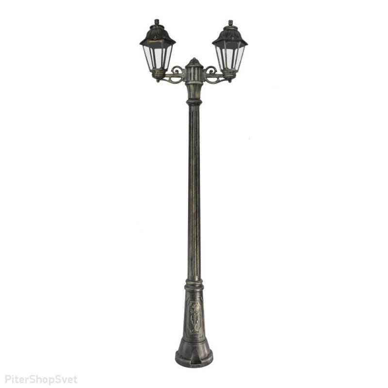 Уличный фонарный столб 2м античная бронза «GIGI BISSO/ANNA 2L» E22.156.S20.BXF1R