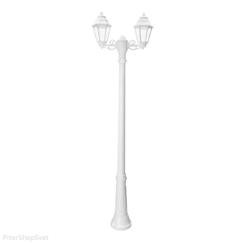 Белый уличный фонарный столб «ANNA 2L GIGI BISSO» E22.156.S20.WXF1R