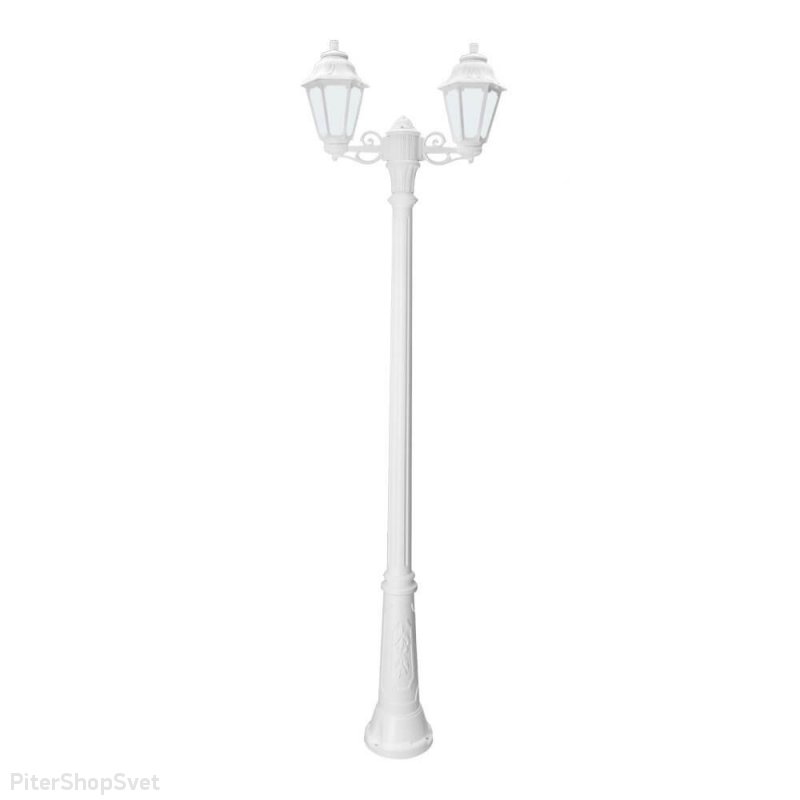 Белый уличный фонарный столб «ANNA 2L GIGI BISSO» E22.156.S20.WYF1R