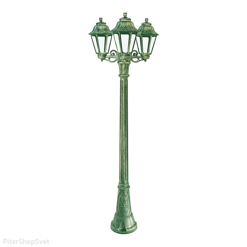 Уличный фонарный столб 185см «ARTU BISSO/ANNA 3L» E22.158.S30.VXF1R