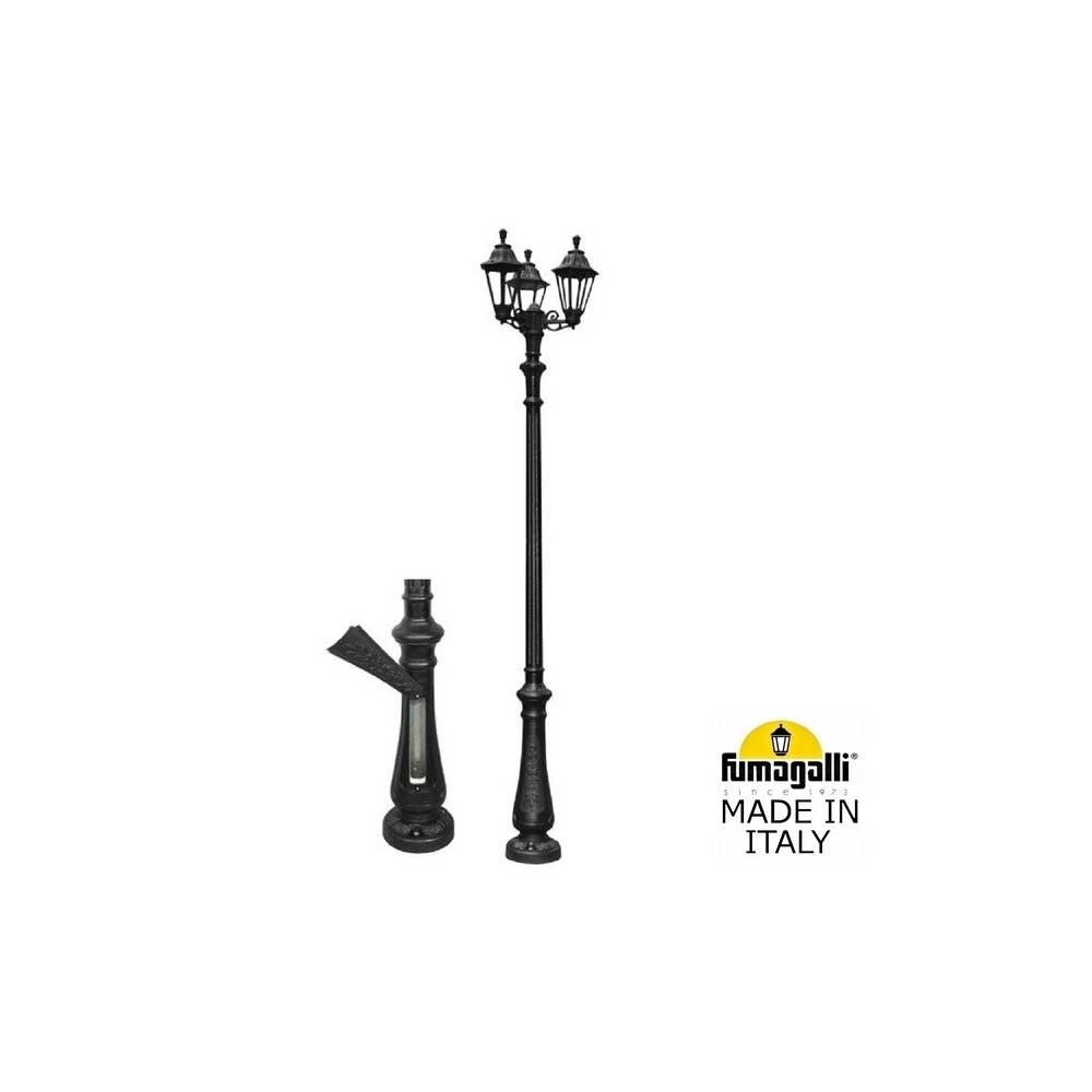 Уличный фонарный столб на 3 фонаря «NEBO BISSO/RUT 3L» E26.202.S30.AXF1R