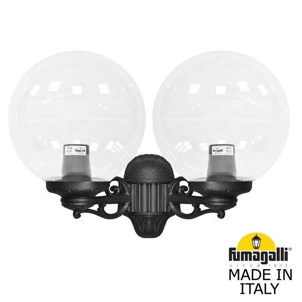 Уличный настенный светильник с плафонами шар 30см «PORPORA/GLOBE 300» G30.141.000.AXE27