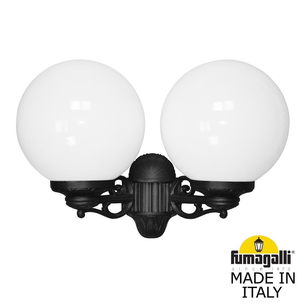 Уличный настенный светильник с плафонами шар 30см «PORPORA/GLOBE 300» G30.141.000.AYE27