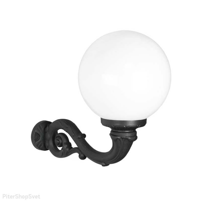 Настенный уличный светильник с белым шаром «GLOBO 400 ADAM» G40.171.000.AYE27