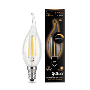 Серия / Коллекция «Filament Candle tailed dimmable» от Gauss™