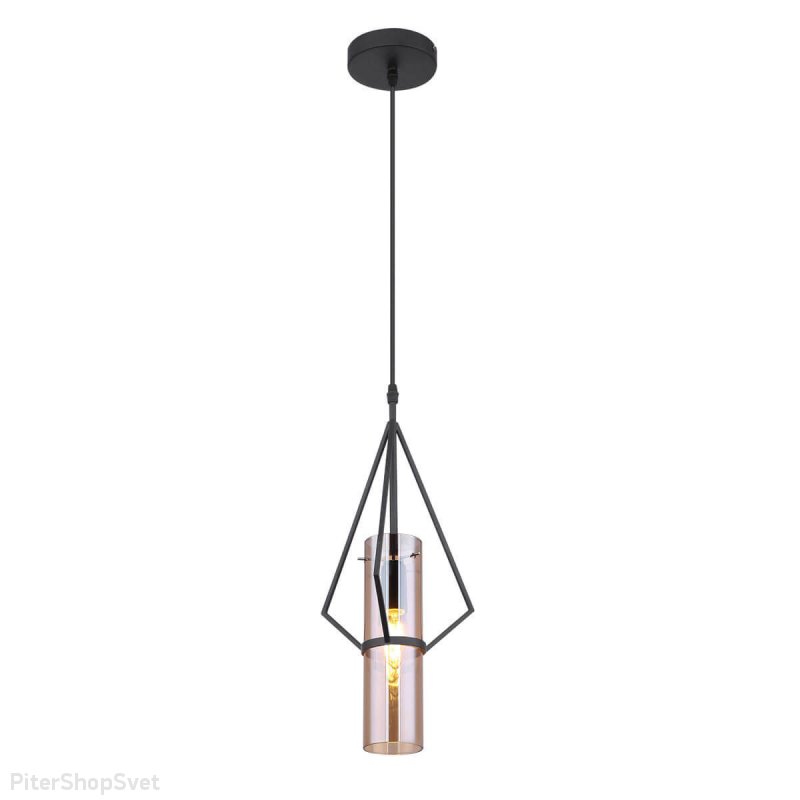 Подвесной светильник с плафоном цилиндр «GIJON» 15353H