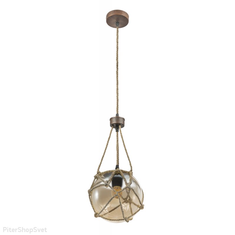 Подвесной светильник шар с верёвками «Tiko» 15859H