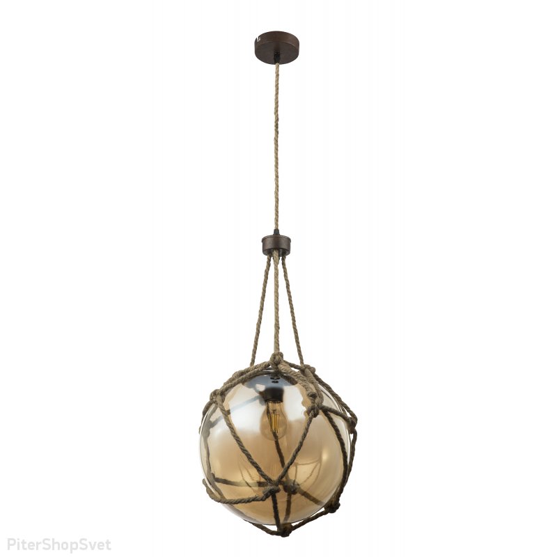 Подвесной светильник шар с верёвками «Tiko» 15859H1