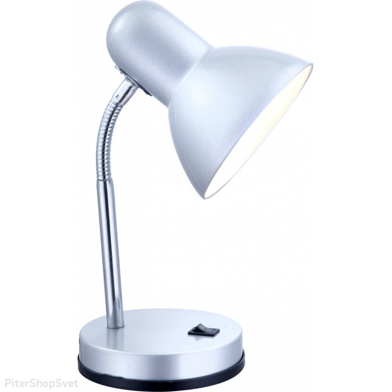 Настольная лампа для школьников серебряного цвета «Basic» 2487