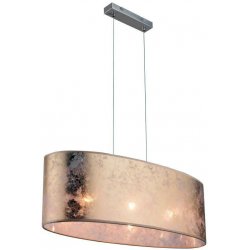 Текстильный подвесной светильник золотого цвета 15187H2 AMY