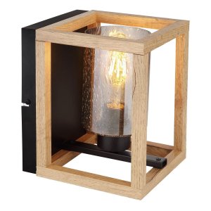 Настенный светильник деревянный ящик «Pettey»