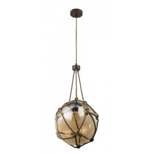 Подвесной светильник шар с верёвками «Tiko»
