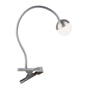Гибкая настольная лампа на прищепке «Roslin»