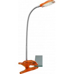Светодиодная настольная оранжевая лампа на прищепке 58373K ET