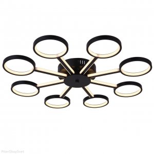 Светодиодная потолочная люстра с кольцами 104Вт «Ring»