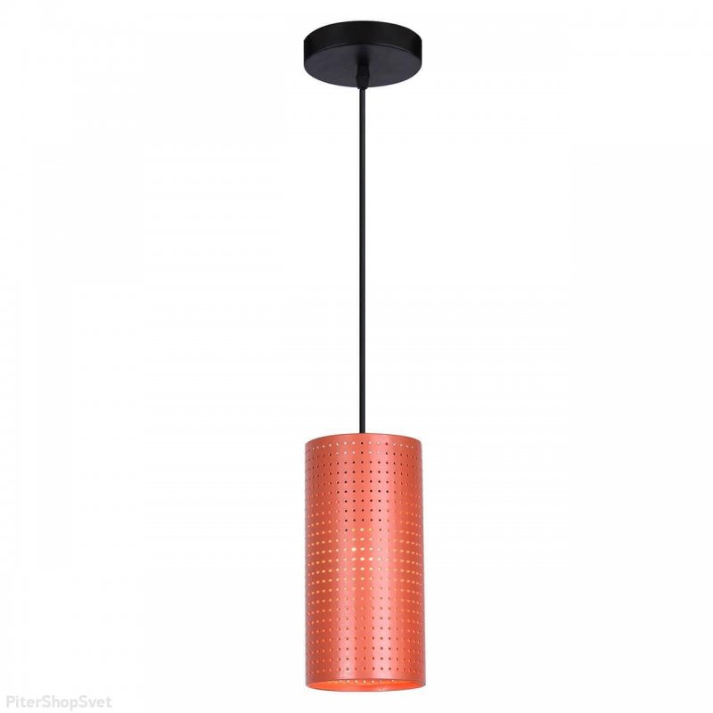 Подвесной светильник оранжевый цилиндр «Marseille» H147-4
