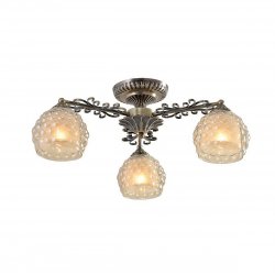 Трехрожковая люстра 285/3PF-Oldbronze Bella