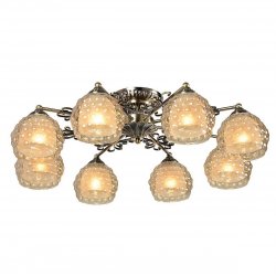 Потолочная люстра на бронзовом основании 285/8PF-Oldbronze Bella