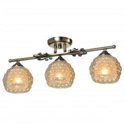 Трехрожковая потолочная люстра 285/X3PF-Oldbronze Bella