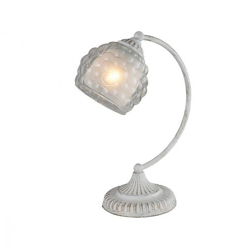 белая настольная лампа Bella 285/1T-Whitepatina