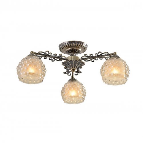 Трехрожковая люстра Bella 285/3PF-Oldbronze