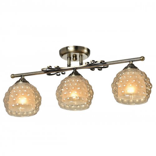Трехрожковая потолочная люстра Bella 285/X3PF-Oldbronze