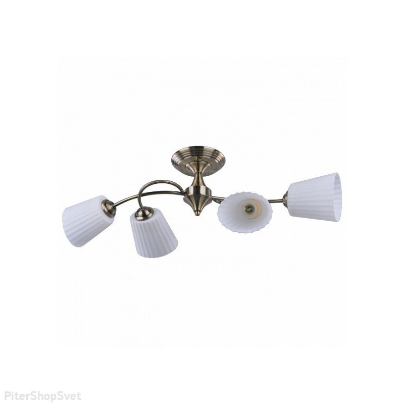 Потолочная люстра 879/4PF-Oldbronze IDLamp
