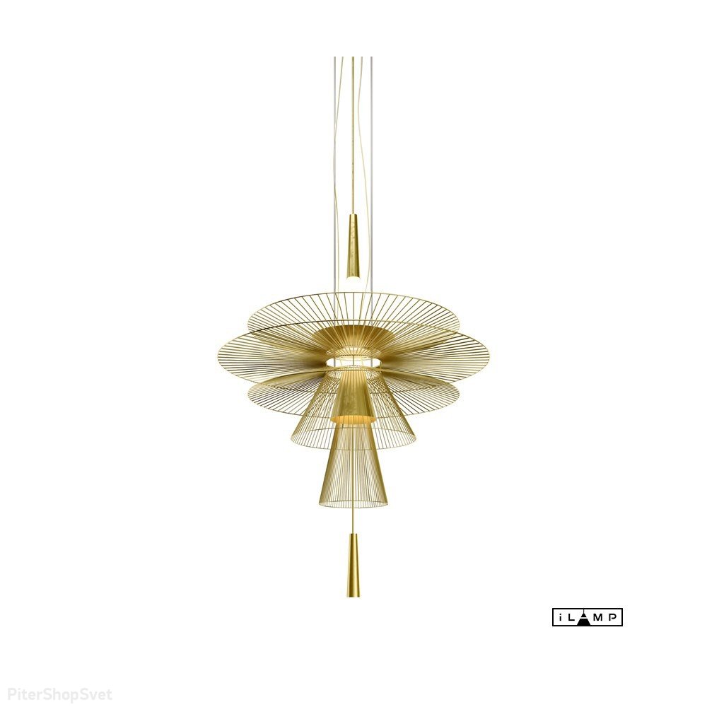 Золотой подвесной светильник «Lotus» 8713P/S MGL