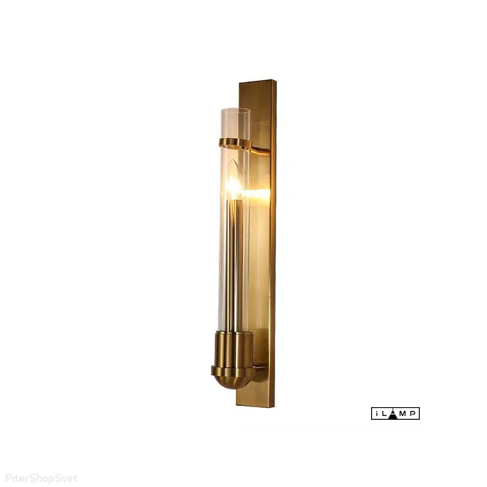 Латунный настенный светильник цилиндр «Thor» 88042W BR