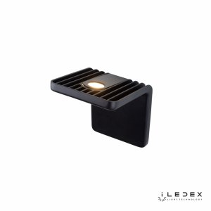 Чёрный настенный светильник подсветка 10Вт 3000К «Scoop»