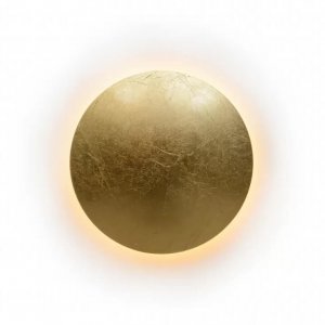 Круглый настенный светильник подсветка золотого цвета 12Вт 3000К «Lunar»