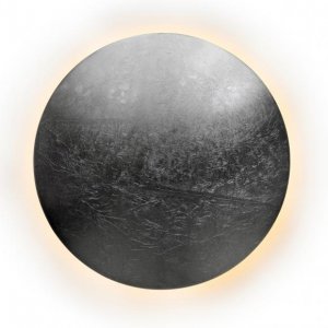 Круглый серебристый настенный светильник подсветка 12Вт 3000К «Lunar»