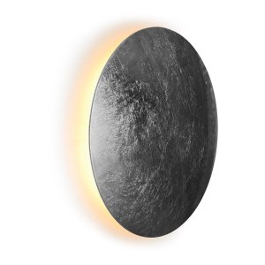 Настенный светильник серебряного цвета для подсветки 18Вт 3000К «Lunar»