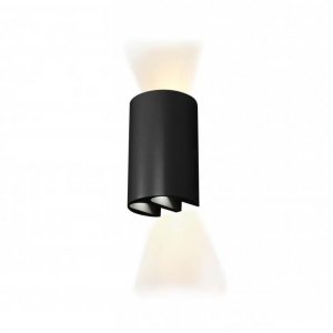 Чёрный настенный светильник для подсветки 12Вт 3000К «Double»