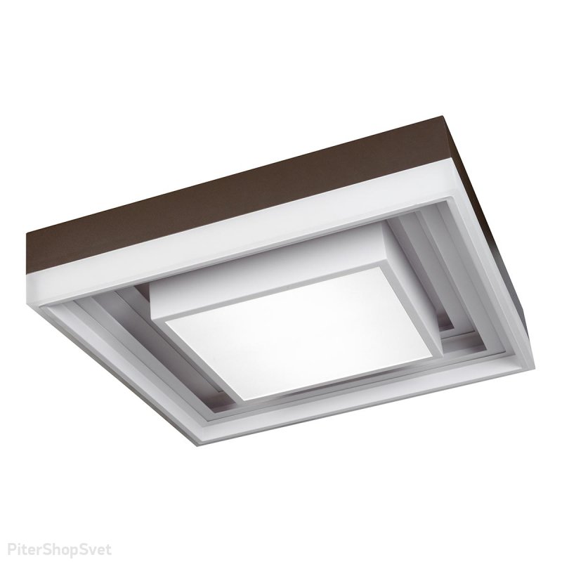 Квадратный потолочный светильник 128Вт с пультом ДУ «Summery» B6317-128W/520*520 WH